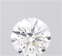 Lab Grown Diamond 1.06 Carats, Round with Ideal Cut, D Color, VVS1 Clarity and Certified by IGI
