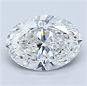 Diamante Natural 4.01 quilates, Ovalado , Color E, claridad SI1 y certificado GIA
