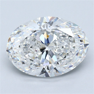 Foto Diamante Natural 4.01 quilates, Ovalado , Color E, claridad SI1 y certificado GIA de