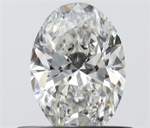 Foto Diamante Natural 0.50 quilates, Ovalado , Color H, claridad VS2 y certificado IGI de