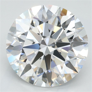 Picture of Lab Grown Diamond 3.12 Carats, Round with Ideal Cut, D Color, IF Clarity and Certified by IGI