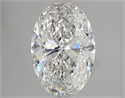 Natural Diamond 1.01 Carats, Oval with  Cut, F Color, SI2 Clarity and Certified by IGI