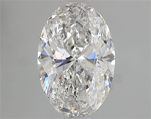 Picture of Natural Diamond 1.01 Carats, Oval with  Cut, F Color, SI2 Clarity and Certified by IGI