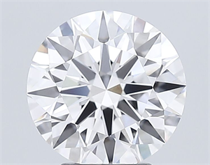 Picture of Lab Grown Diamond 3.56 Carats, Round with Excellent Cut, D Color, VVS2 Clarity and Certified by GIA