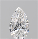 Diamante Natural 0.50 quilates, De pera , Color E, claridad VVS2 y certificado GIA