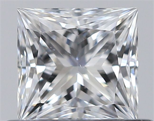 Picture of Natural Diamond 0.46 Carats, Princess with  Cut, D Color, VS2 Clarity and Certified by GIA