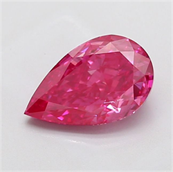 Picture of Lab Grown Diamond 2.01 Carats, Pear with  Cut, Fancy Vivid Pink Color, VS2 Clarity and Certified by IGI