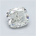 Diamante Natural 1.30 quilates, Del cojín , Color I, claridad VVS2 y certificado GIA