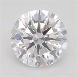 Picture of Lab Grown Diamond 4.07 Carats, Round with Ideal Cut, F Color, IF Clarity and Certified by IGI