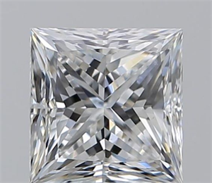 Picture of Natural Diamond 1.30 Carats, Princess with  Cut, E Color, VS2 Clarity and Certified by GIA