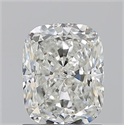 Natural Diamond 1.53 Carats, Cushion with  Cut, I Color, VS2 Clarity and Certified by GIA