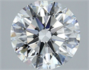 Natural Diamond 3.07 Carats, Round with Excellent Cut, D Color, VS2 Clarity and Certified by GIA