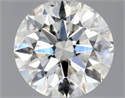Natural Diamond 0.90 Carats, Round with Very Good Cut, H Color, SI1 Clarity and Certified by GIA
