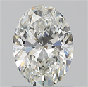 Natural Diamond 0.90 Carats, Oval with  Cut, H Color, VS2 Clarity and Certified by GIA