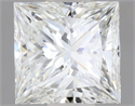 Natural Diamond 0.50 Carats, Princess with  Cut, H Color, VVS2 Clarity and Certified by GIA