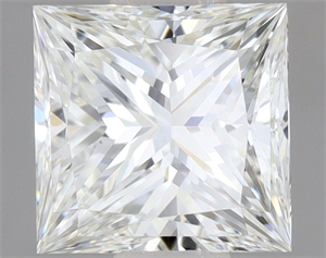 Picture of Natural Diamond 0.50 Carats, Princess with  Cut, H Color, VVS2 Clarity and Certified by GIA