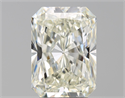 Natural Diamond 4.01 Carats, Radiant with  Cut, L Color, SI1 Clarity and Certified by GIA