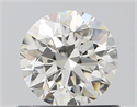 Natural Diamond 0.70 Carats, Round with Very Good Cut, J Color, VVS1 Clarity and Certified by GIA