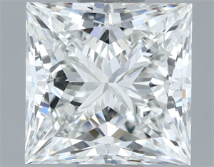 Picture of Natural Diamond 1.01 Carats, Princess with  Cut, H Color, VVS1 Clarity and Certified by GIA