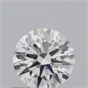 Diamante Natural 0.51 quilates, Redondo , Color H, claridad IF y certificado GIA