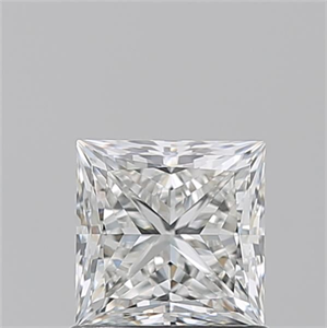 Picture of Natural Diamond 1.06 Carats, Princess with  Cut, G Color, IF Clarity and Certified by GIA