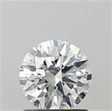 Lab Grown Diamond 1.08 Carats, Round with Ideal Cut, E Color, VS1 Clarity and Certified by IGI