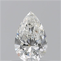 Natural Diamond 0.50 Carats, Pear with  Cut, H Color, VS1 Clarity and Certified by GIA