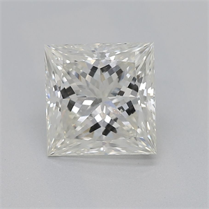 Picture of Natural Diamond 0.90 Carats, Princess with  Cut, J Color, SI1 Clarity and Certified by GIA