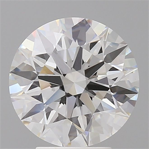 Picture of Lab Grown Diamond 4.08 Carats, Round with Ideal Cut, F Color, VVS2 Clarity and Certified by IGI