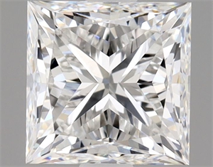 Foto Diamante Natural 1.01 quilates, Princesa , Color F, claridad VS1 y certificado GIA de