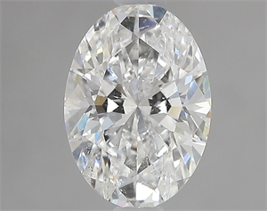 Picture of Natural Diamond 1.06 Carats, Oval with  Cut, G Color, SI2 Clarity and Certified by GIA