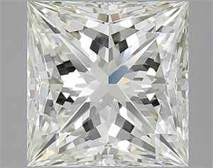 Picture of Natural Diamond 4.01 Carats, Princess with  Cut, K Color, VVS2 Clarity and Certified by IGI