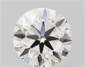 Natural Diamond 0.70 Carats, Round with Very Good Cut, H Color, VVS1 Clarity and Certified by IGI