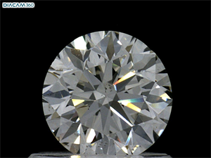 Picture of Natural Diamond 0.70 Carats, Round with Excellent Cut, I Color, SI1 Clarity and Certified by GIA