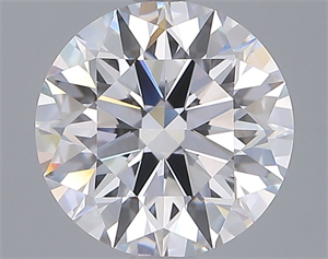 Picture of Lab Grown Diamond 3.04 Carats, Round with Ideal Cut, E Color, VVS2 Clarity and Certified by IGI