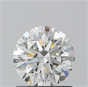 Natural Diamond 1.01 Carats, Round with Excellent Cut, H Color, SI1 Clarity and Certified by GIA