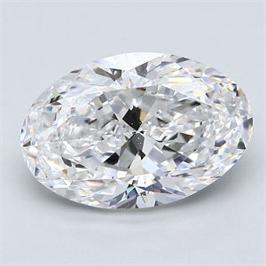 Foto Diamante Natural 4.01 quilates, Ovalado , Color D, claridad SI1 y certificado GIA de