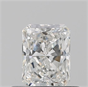 Natural Diamond 0.50 Carats, Radiant with  Cut, I Color, SI1 Clarity and Certified by GIA