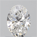 Natural Diamond 0.52 Carats, Oval with  Cut, E Color, SI1 Clarity and Certified by GIA