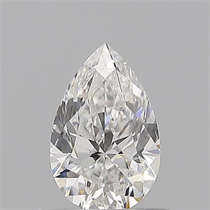 Picture of Natural Diamond 0.66 Carats, Pear with  Cut, E Color, VVS2 Clarity and Certified by GIA