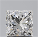 Natural Diamond 1.50 Carats, Princess with  Cut, J Color, VVS2 Clarity and Certified by GIA