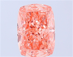 Picture of Lab Grown Diamond 3.59 Carats, CUSHION MODIFIED with  Cut, Fancy Vivid Pink Color, VS1 Clarity and Certified by IGI