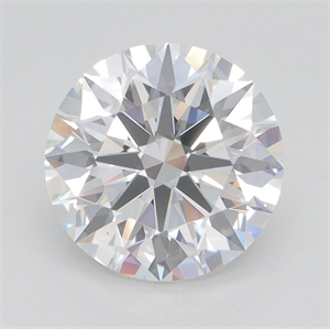 Picture of Lab Grown Diamond 3.09 Carats, Round with Ideal Cut, D Color, VVS1 Clarity and Certified by IGI