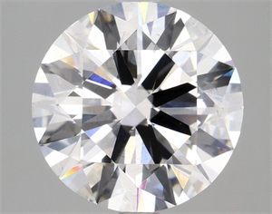 Picture of Lab Grown Diamond 3.65 Carats, Round with Ideal Cut, F Color, SI1 Clarity and Certified by IGI