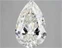 Natural Diamond 2.01 Carats, Pear with  Cut, H Color, SI2 Clarity and Certified by GIA