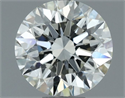 Natural Diamond 0.70 Carats, Round with Excellent Cut, I Color, VVS1 Clarity and Certified by IGI