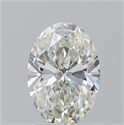 Natural Diamond 1.70 Carats, Oval with  Cut, J Color, VS2 Clarity and Certified by GIA