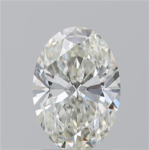 Picture of Natural Diamond 1.70 Carats, Oval with  Cut, J Color, VS2 Clarity and Certified by GIA