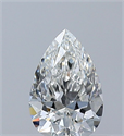 Natural Diamond 0.40 Carats, Pear with  Cut, H Color, VVS1 Clarity and Certified by GIA
