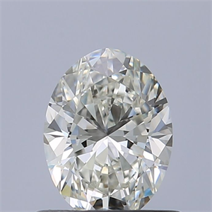 Picture of Natural Diamond 0.60 Carats, Oval with  Cut, H Color, VVS2 Clarity and Certified by IGI